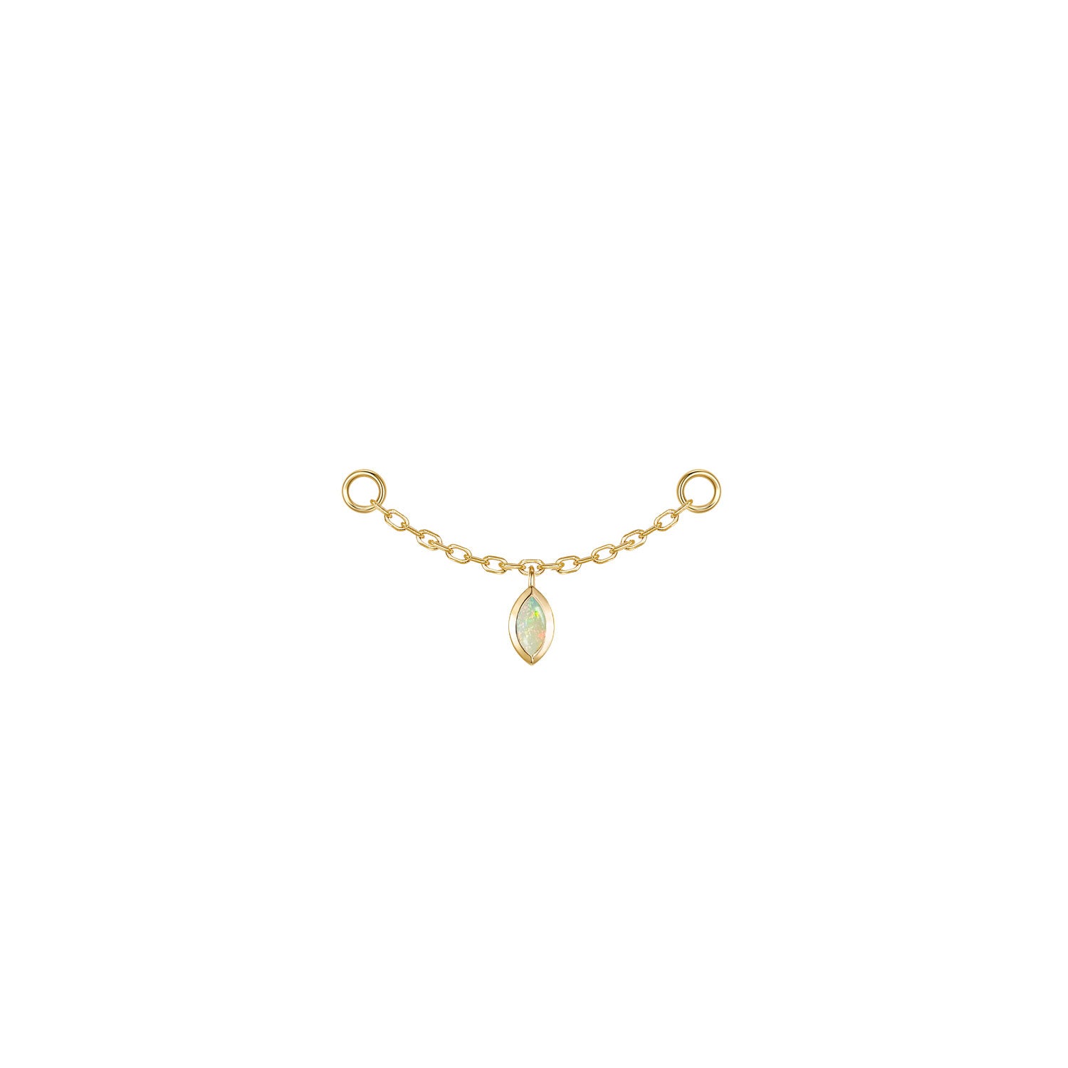 Marquise Bezel Gemstone Chain
