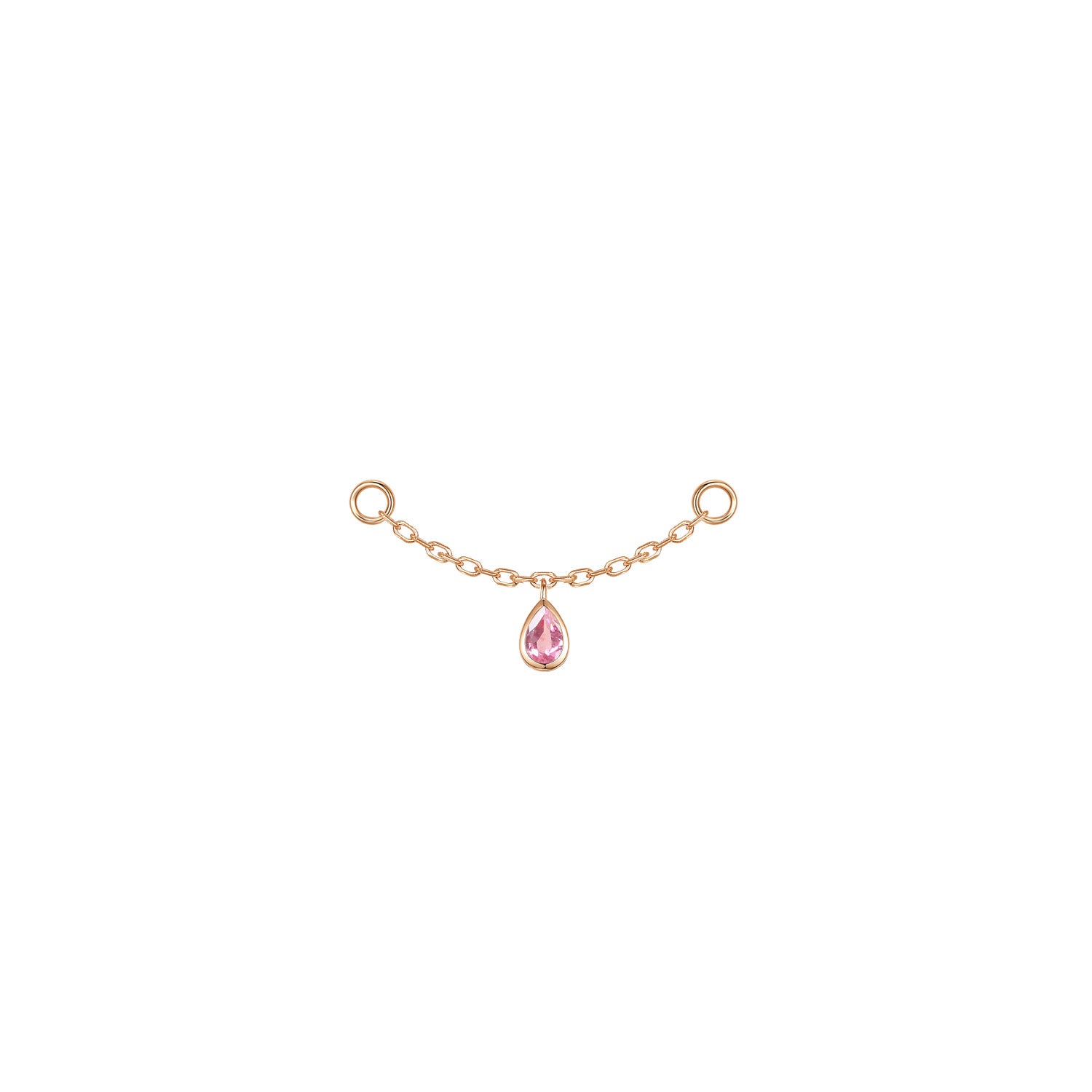 Pear Bezel Gemstone Chain