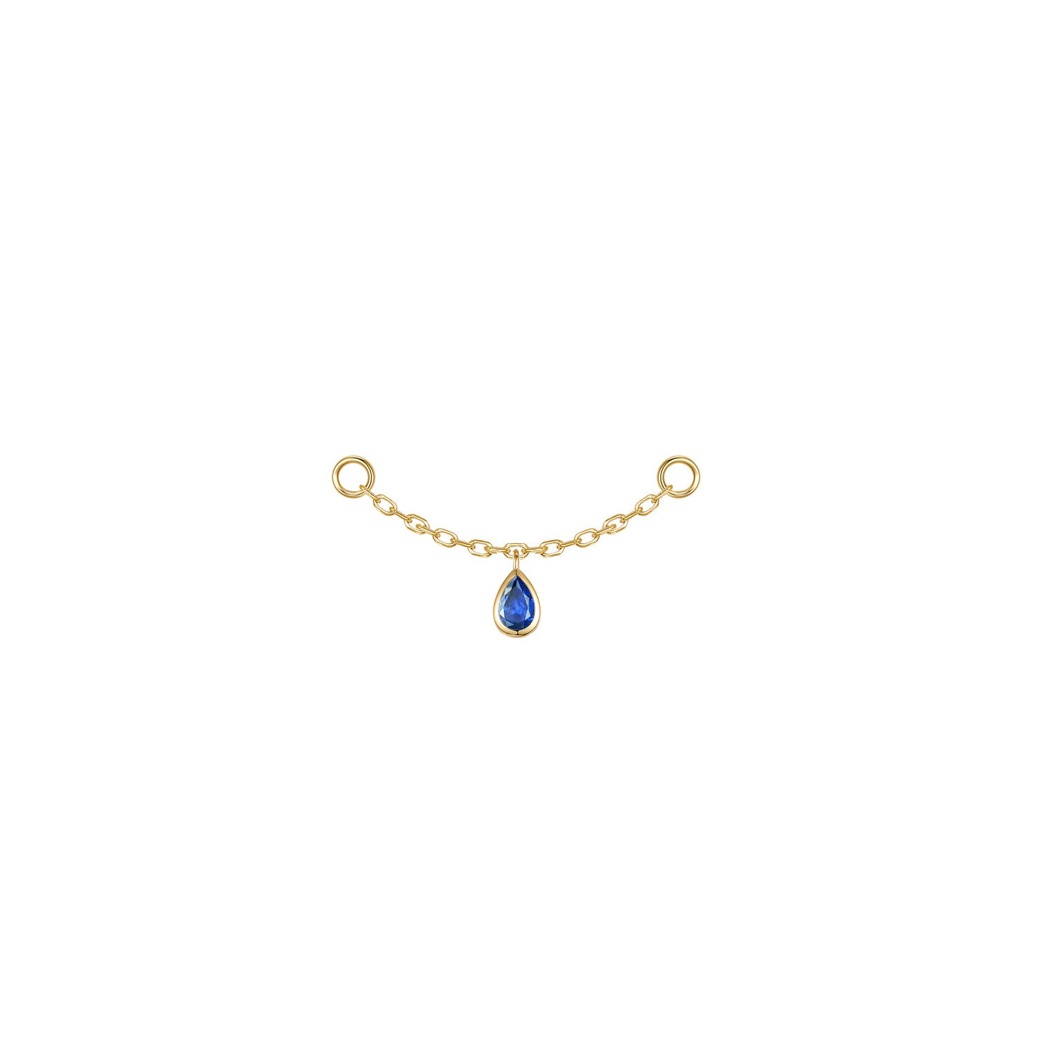 Pear Bezel Gemstone Chain