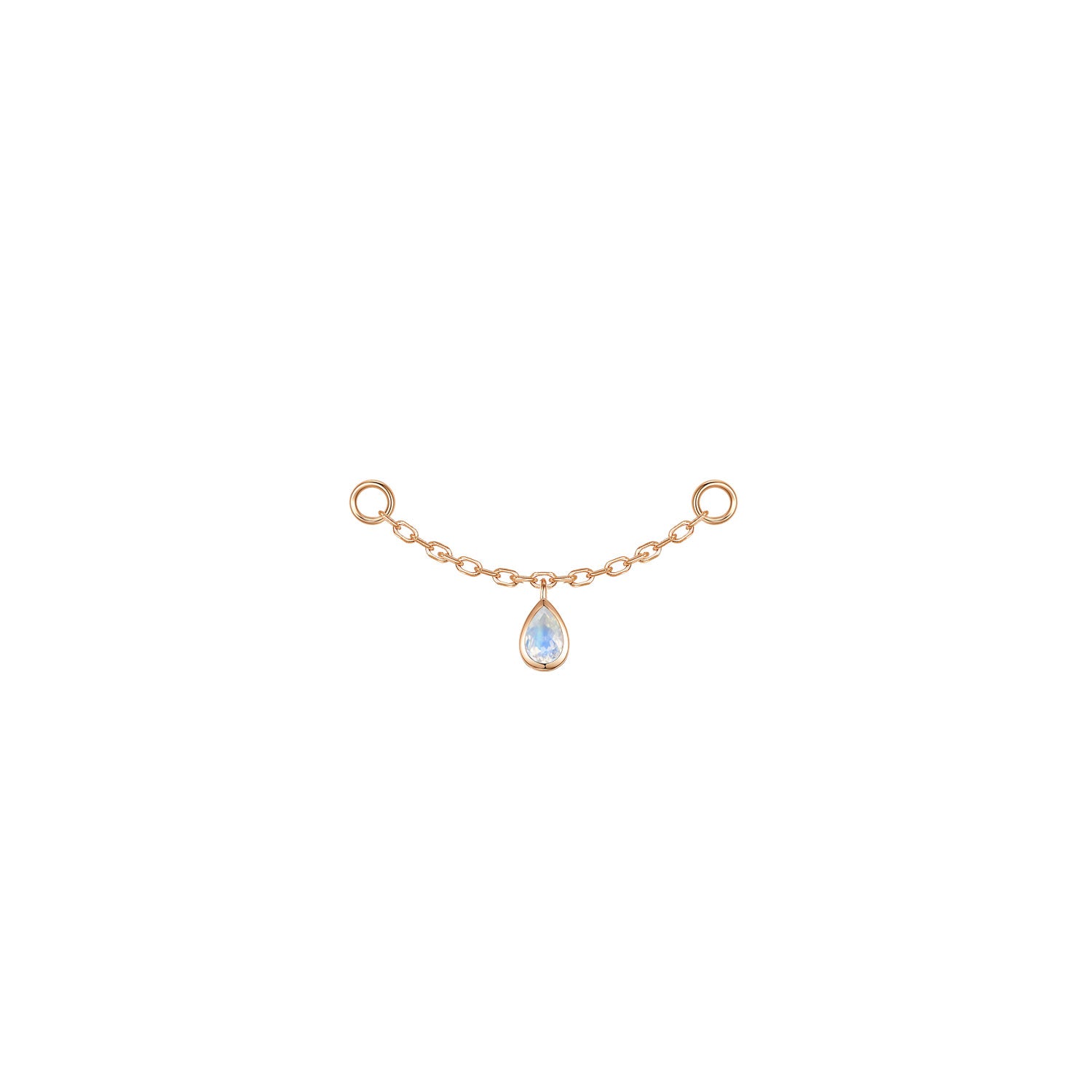 Pear Bezel Gemstone Chain