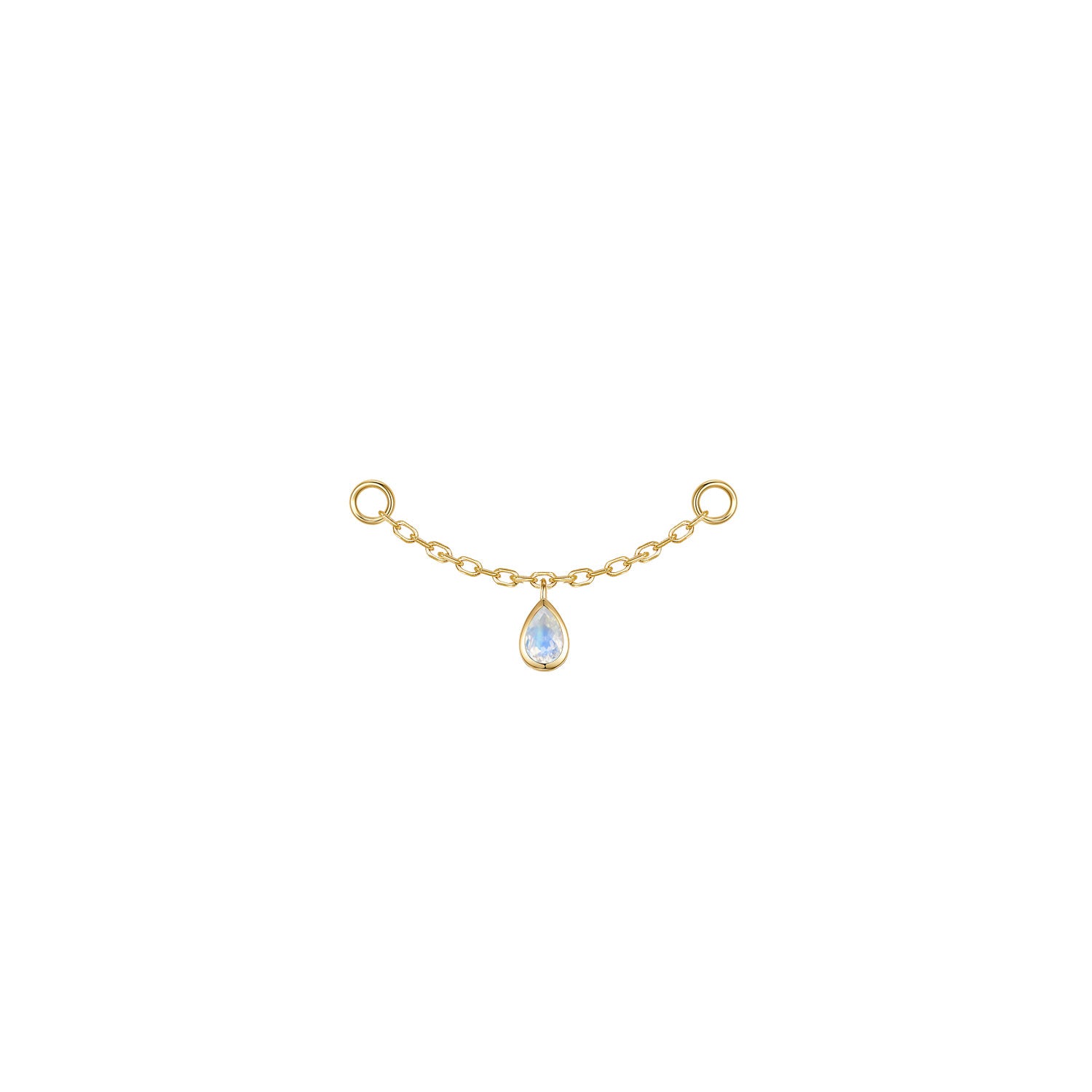 Pear Bezel Gemstone Chain