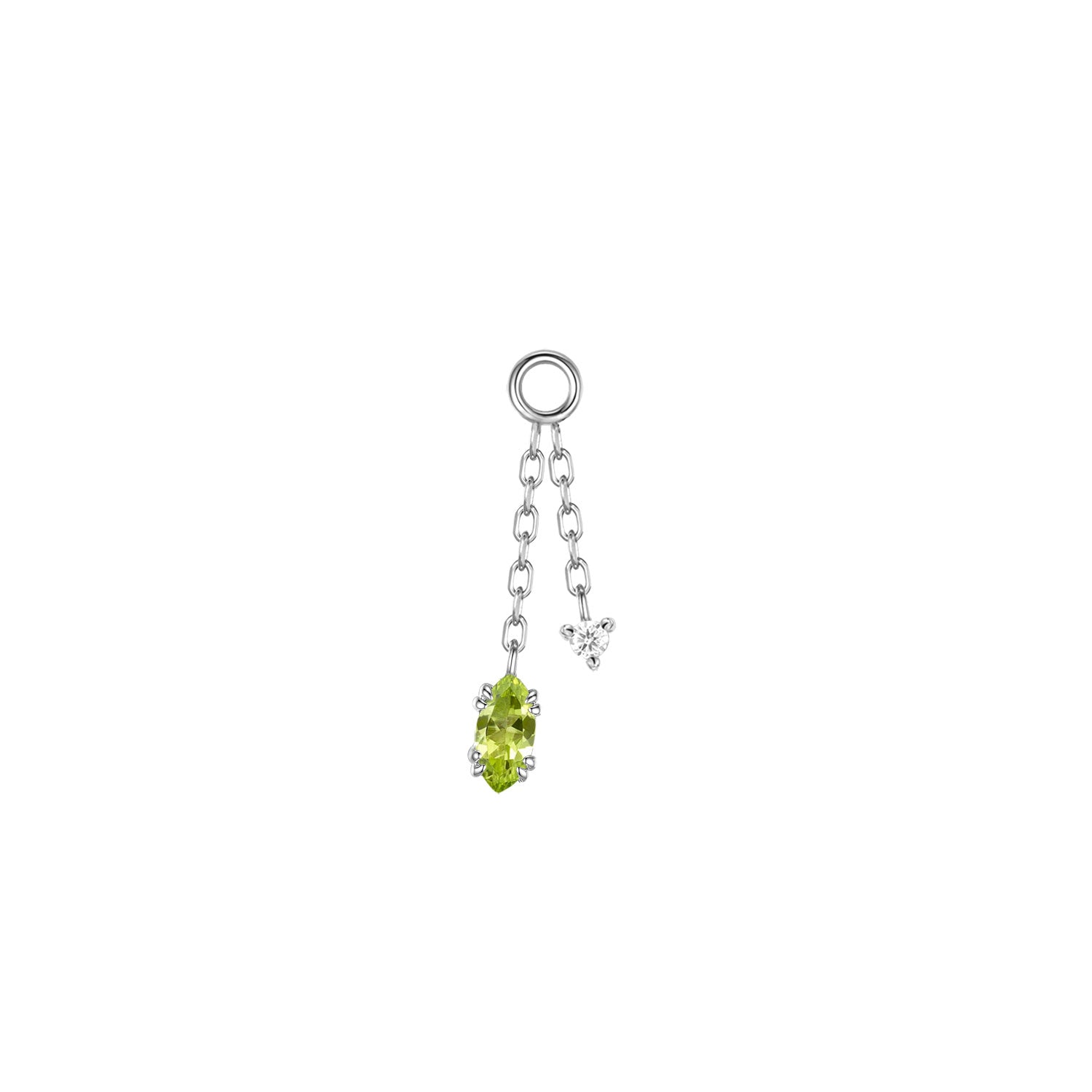 Georgia Diamond Double Dangle Chain Charm
