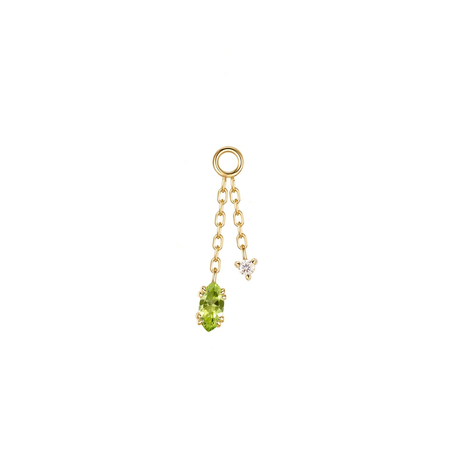 Georgia Diamond Double Dangle Chain Charm