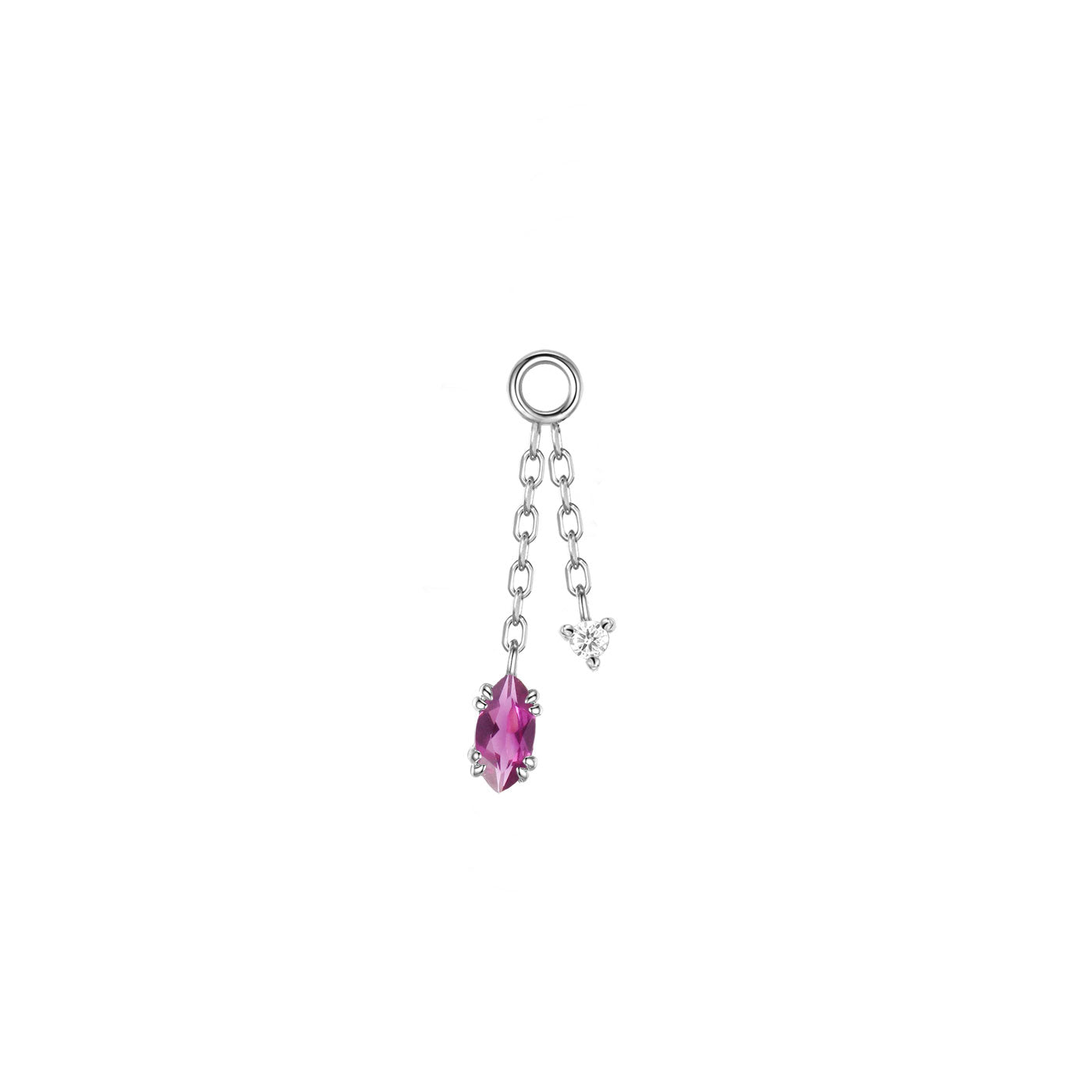 Georgia Diamond Double Dangle Chain Charm