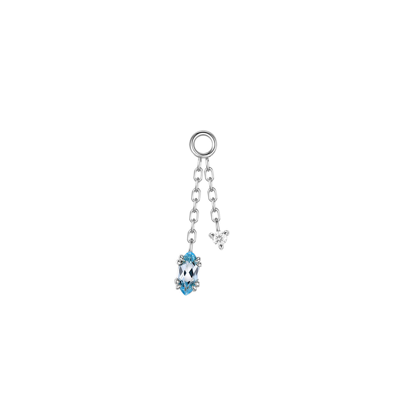 Georgia Diamond Double Dangle Chain Charm