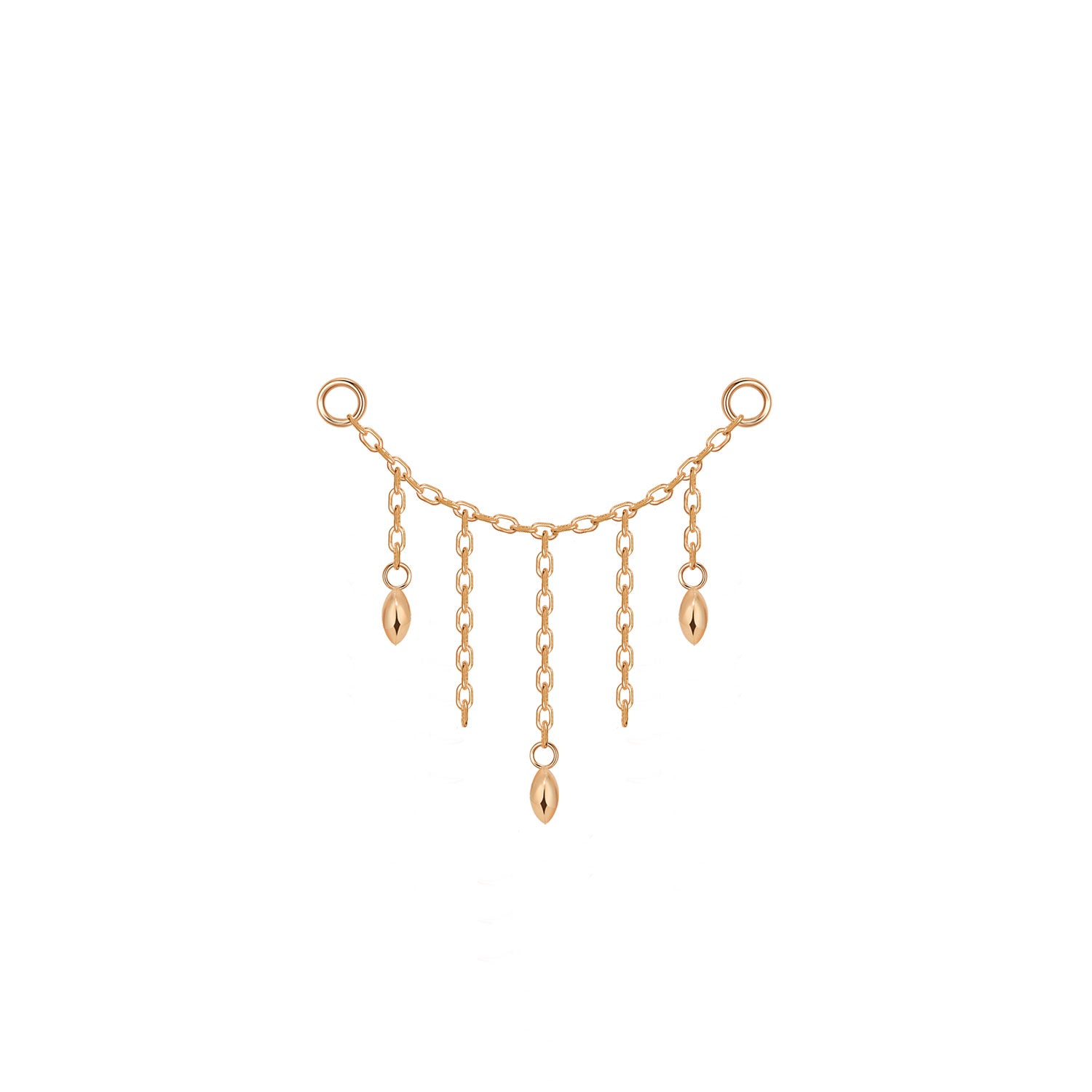 Hera Chain with 3 Marquise Beads