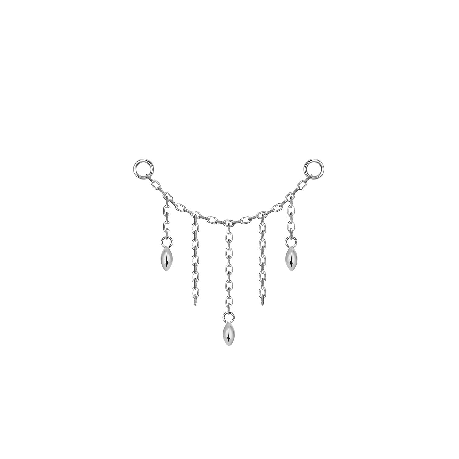 Hera Chain with 3 Marquise Beads