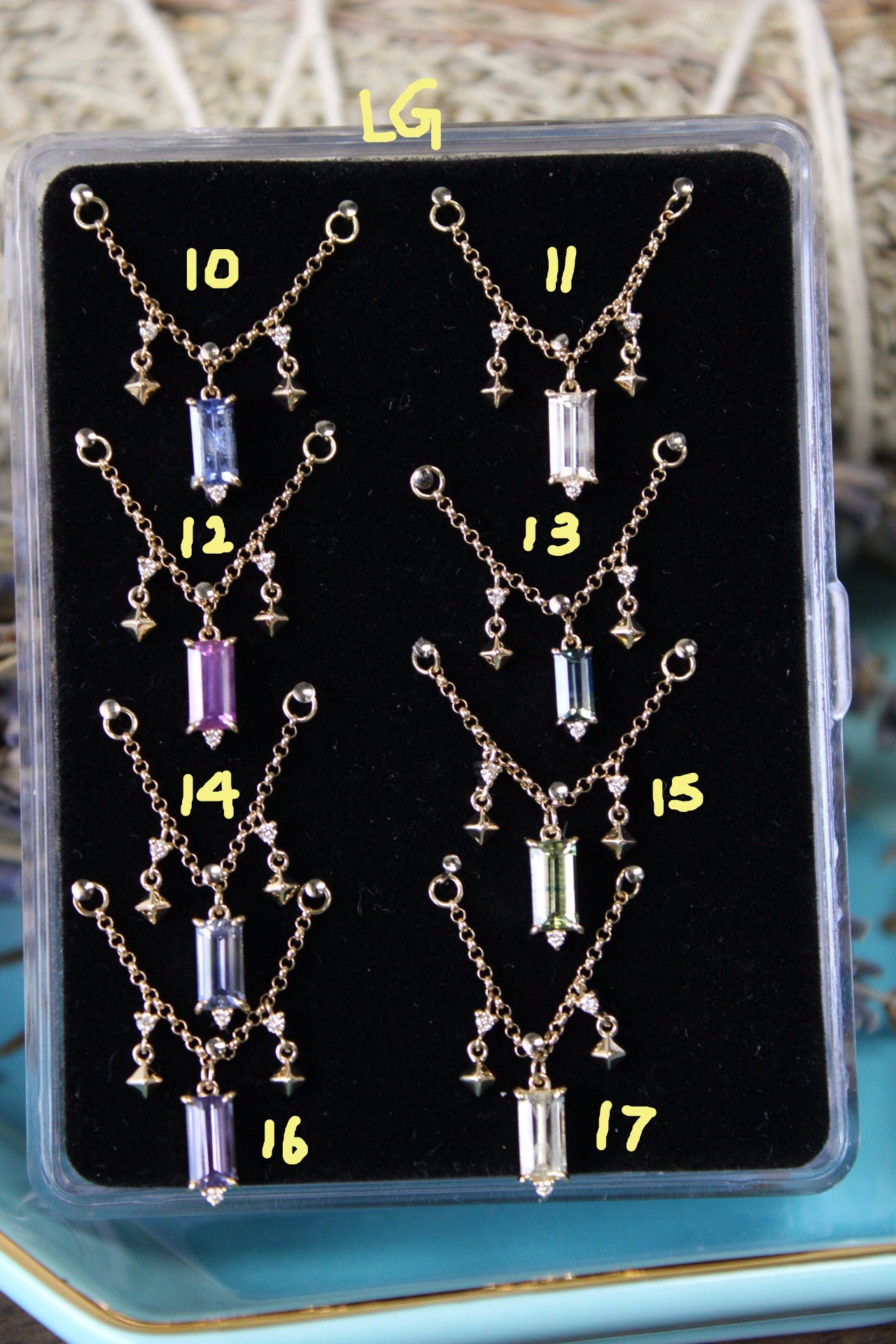 Sapphire, Diamond and Pyramid Chain