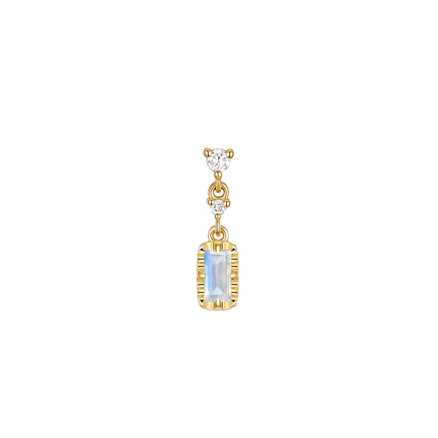 Juvia with Fluted Edge - Colored Gemstone