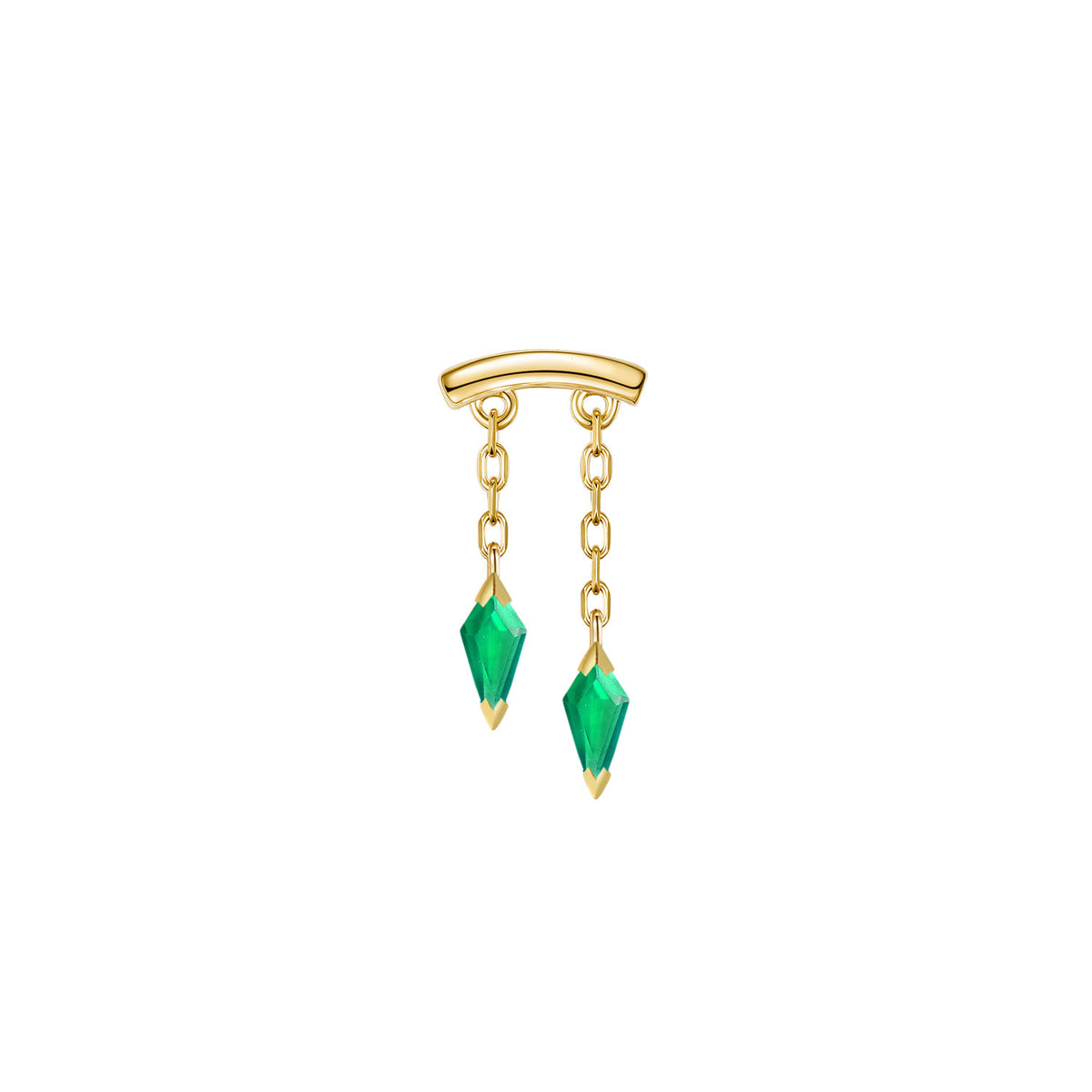 Bar End - Katana Colored Gemstone