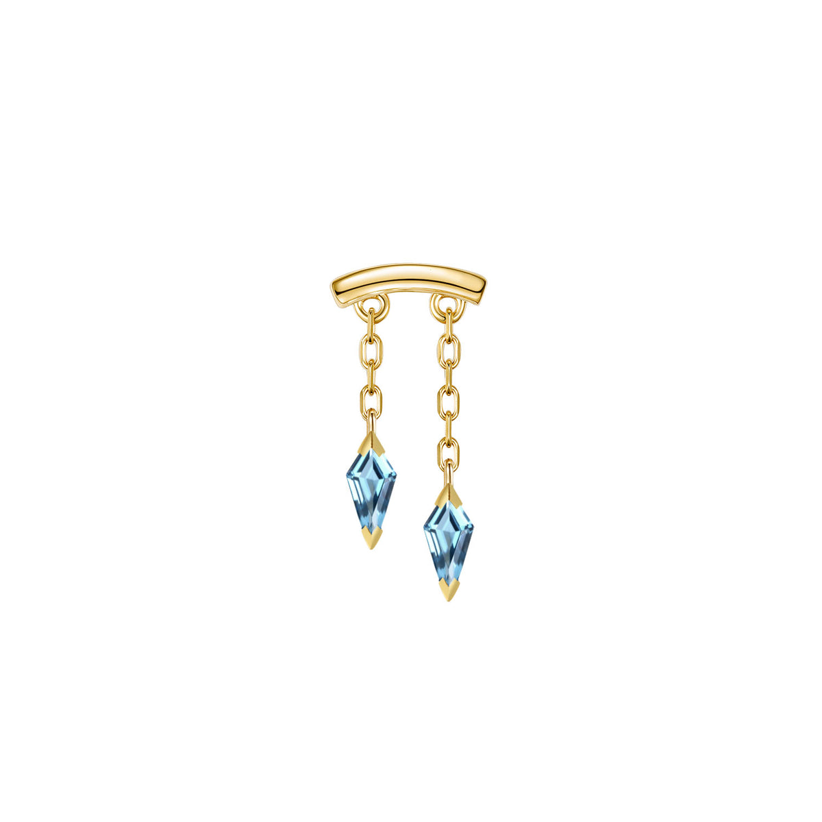 Bar End - Katana Colored Gemstone