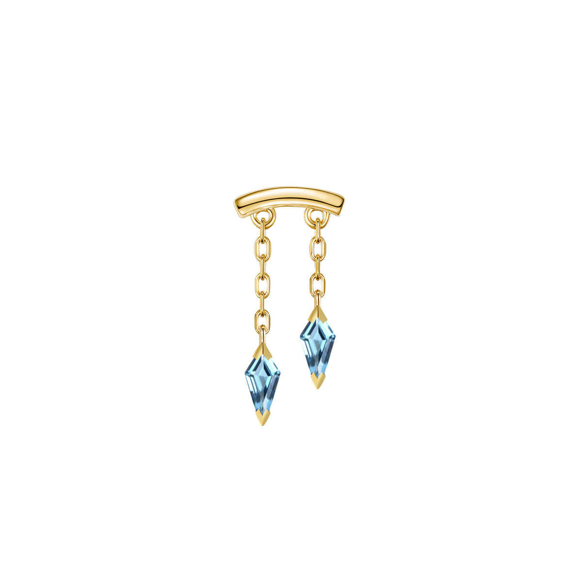 Bar End - Katana Colored Gemstone