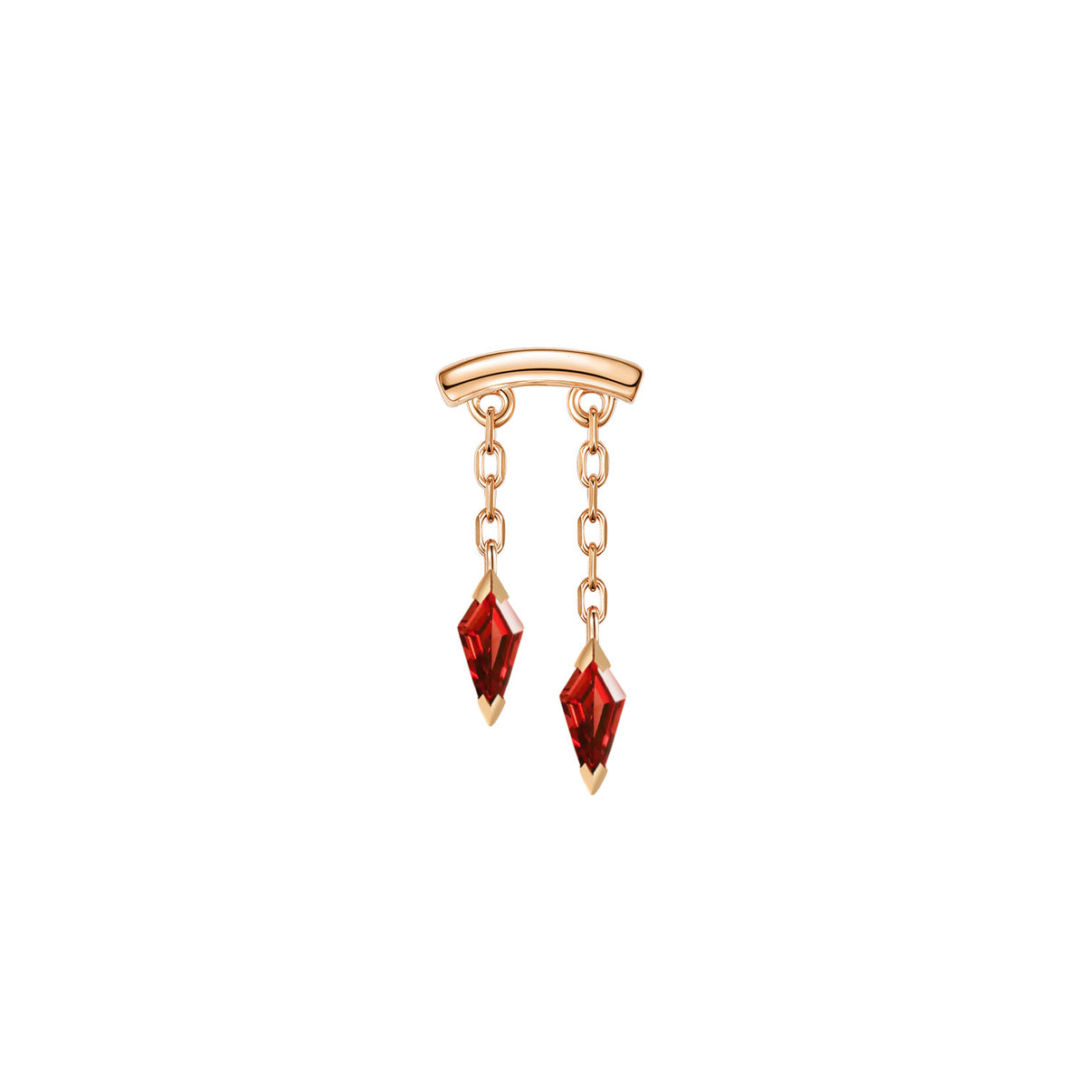 Bar End - Katana Colored Gemstone