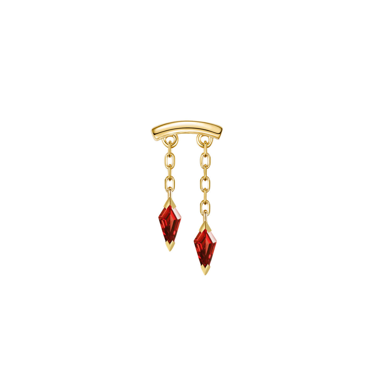 Bar End - Katana Colored Gemstone