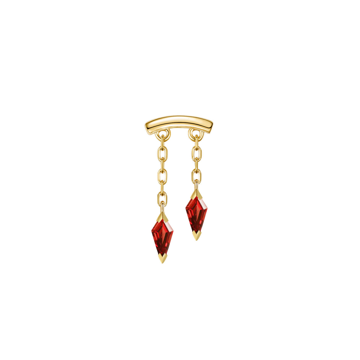 Bar End - Katana Colored Gemstone
