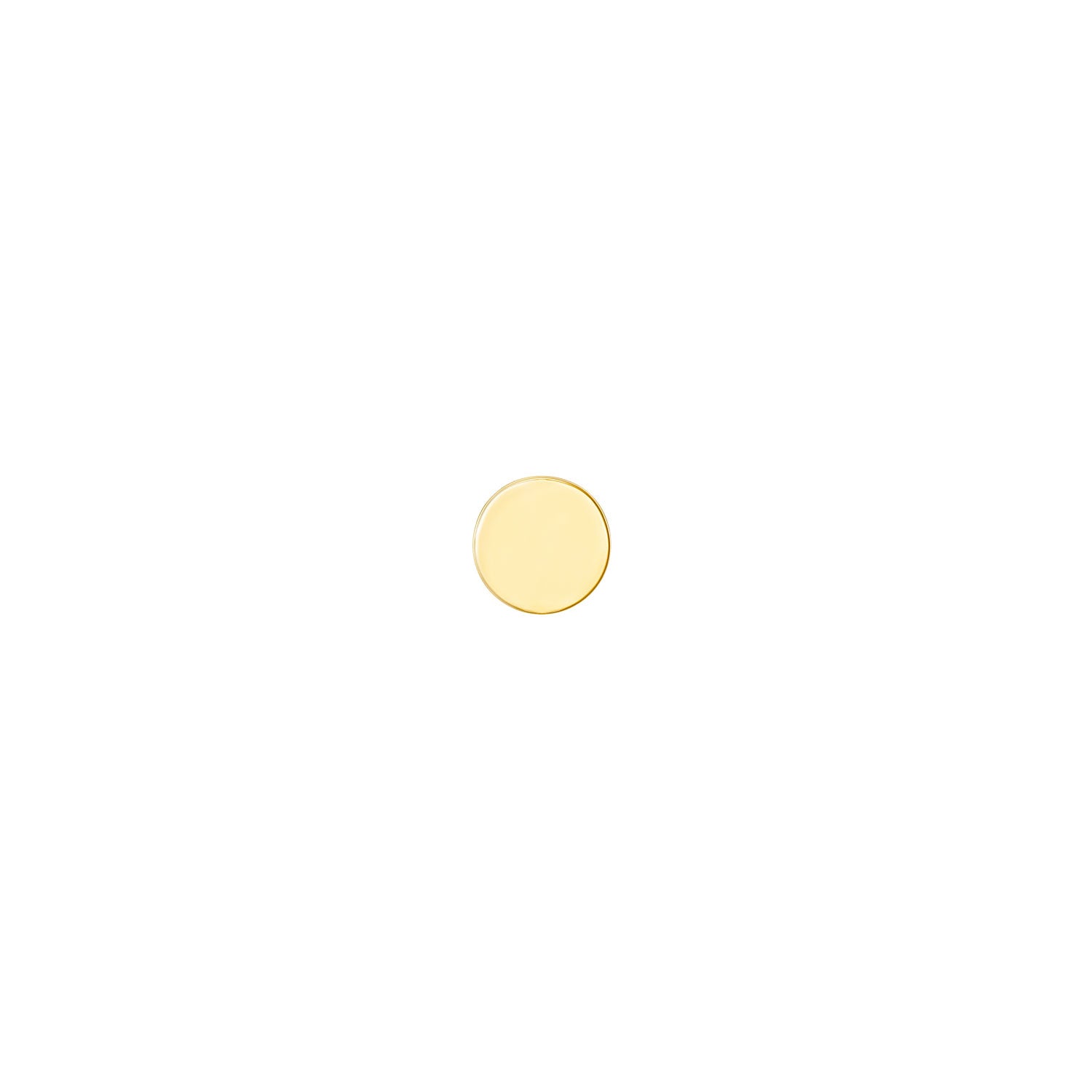 Solid Gold Disc - Flat