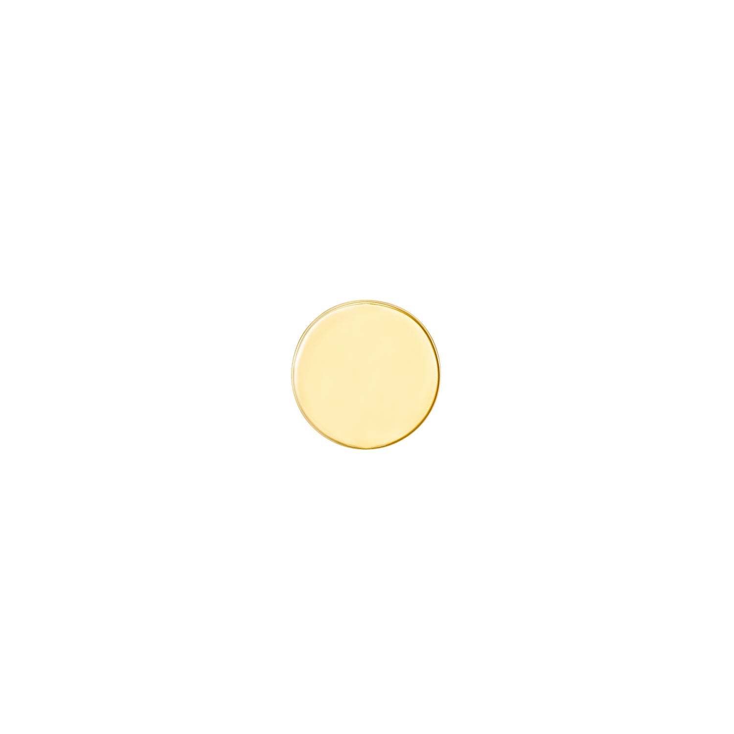 Solid Gold Disc - Flat