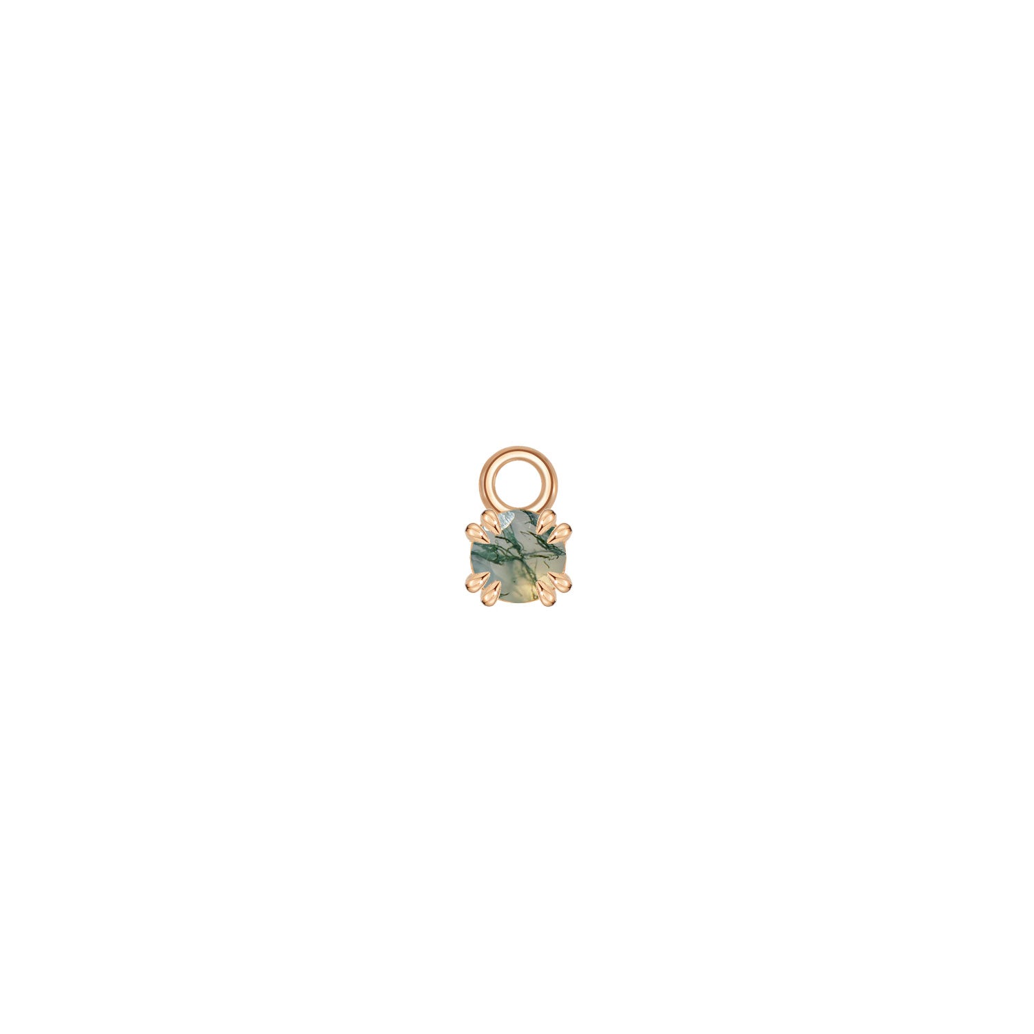 Rose Cut Gemstone Charm