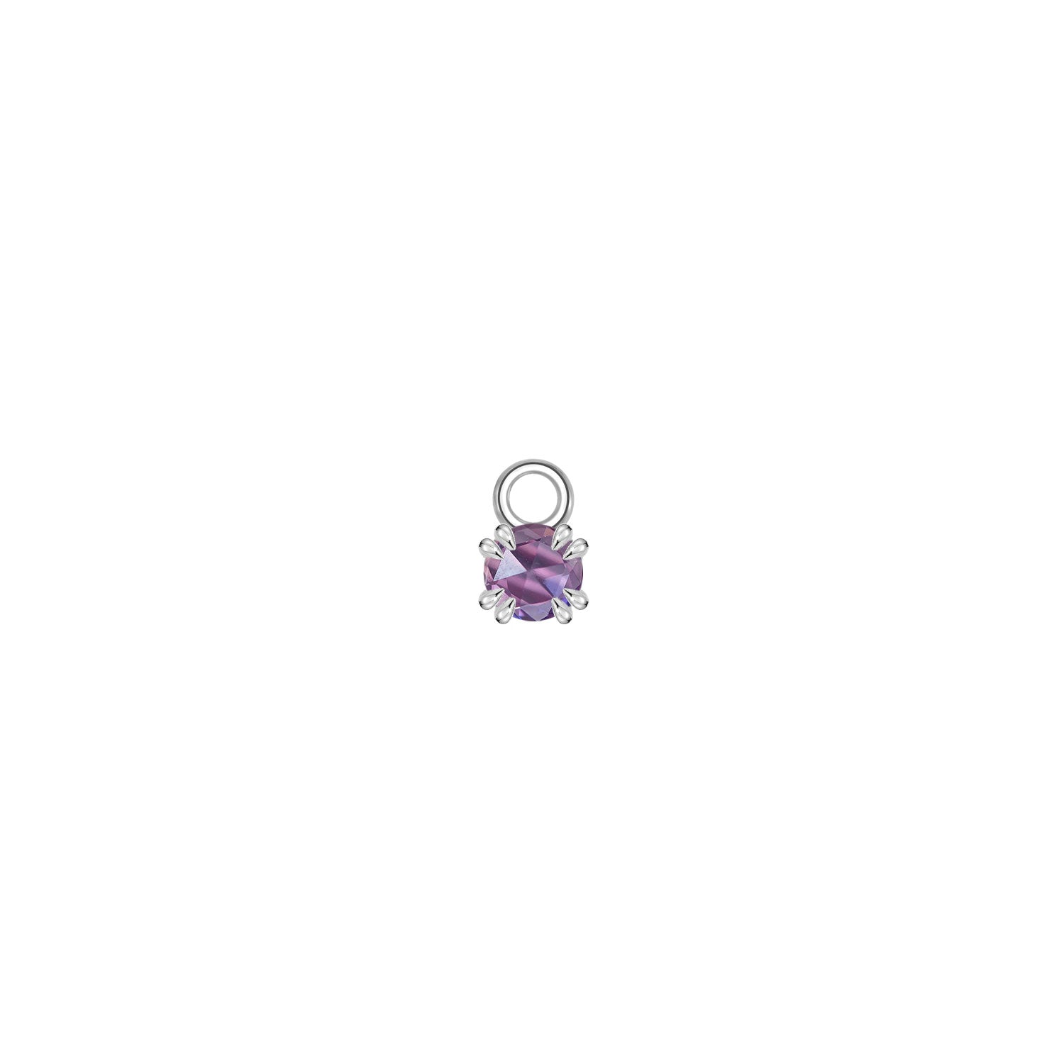 Rose Cut Gemstone Charm