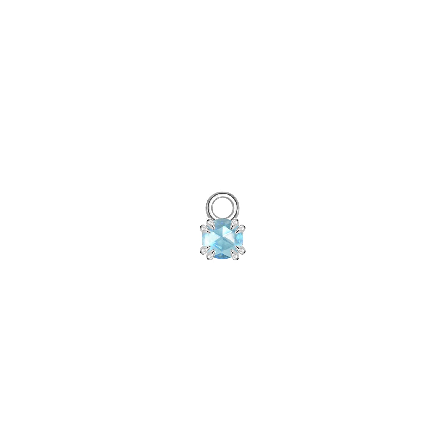 Rose Cut Gemstone Charm
