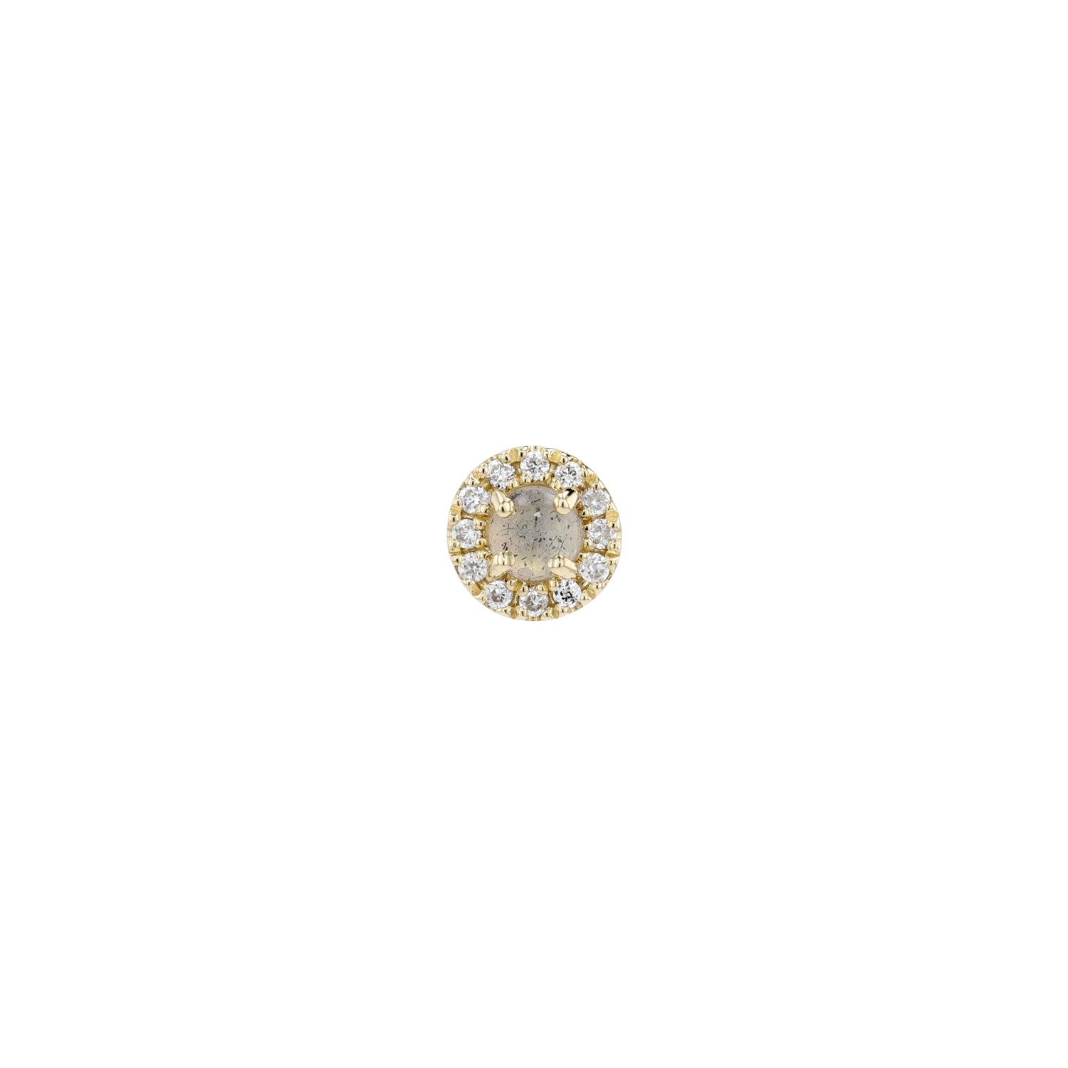 Diamond Halo 4mm - Round Cabochon