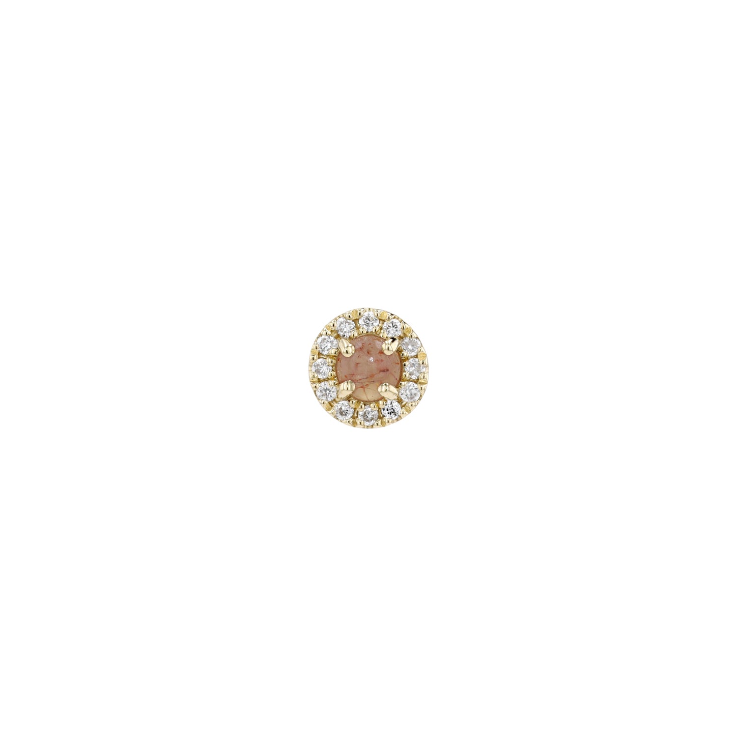 Diamond Halo 4mm - Round Cabochon