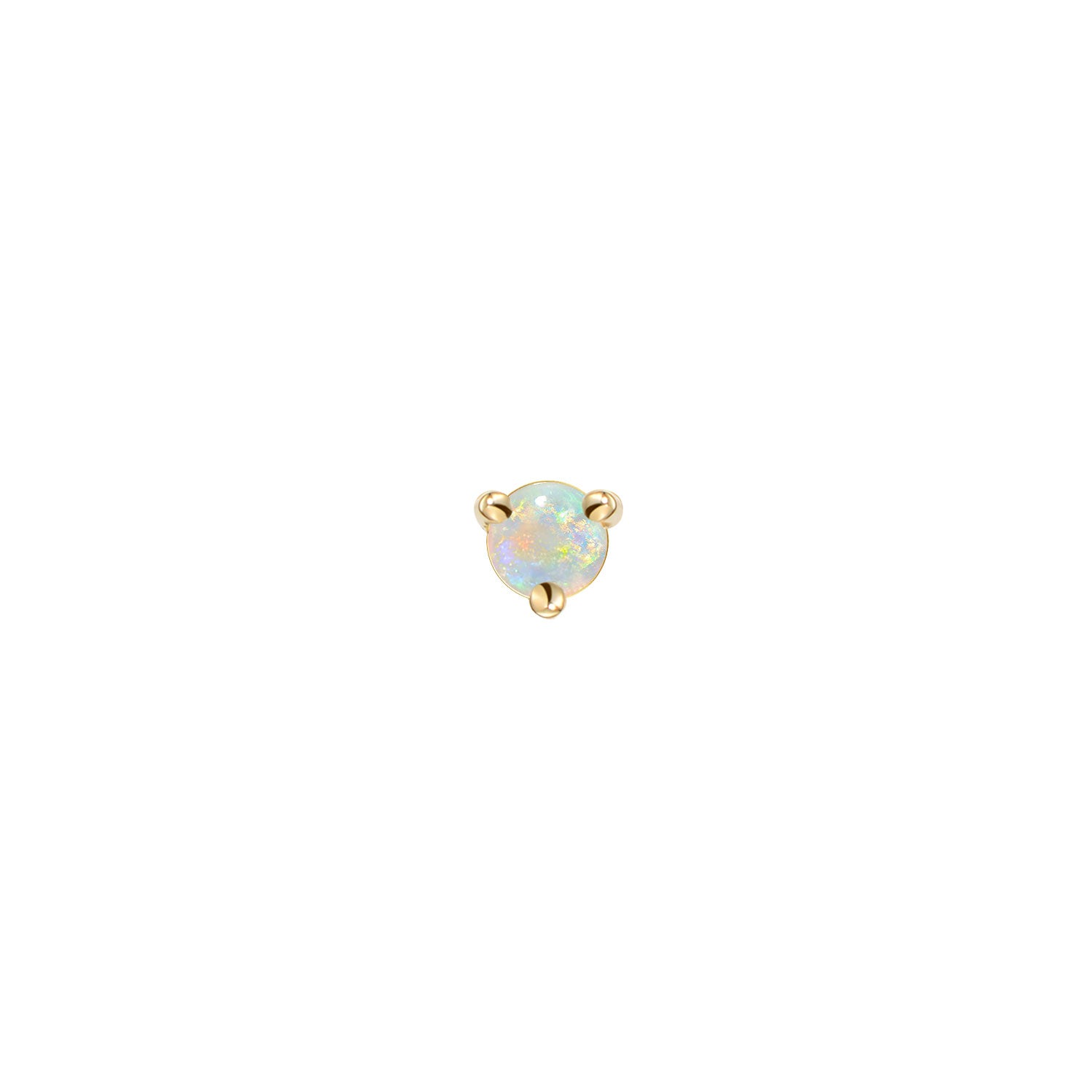 Aura - Cabochon Round Solitaire - Prong