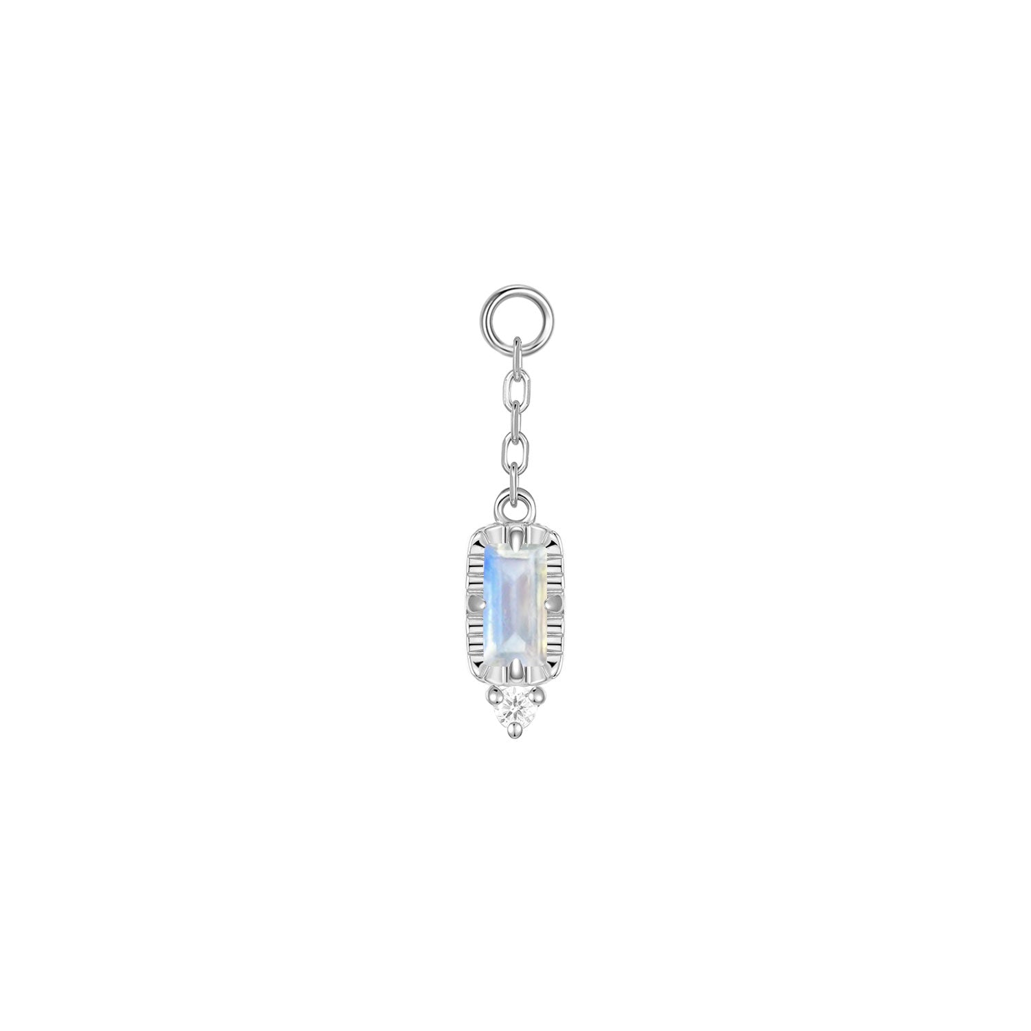 Sylvie on Chain Charm - Faceted Gemstone