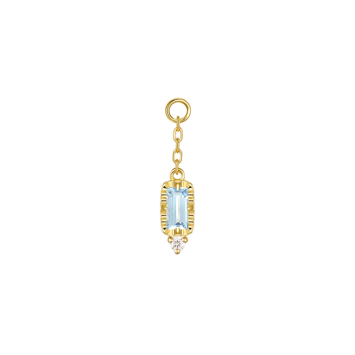 Sylvie on Chain Charm - Faceted Gemstone