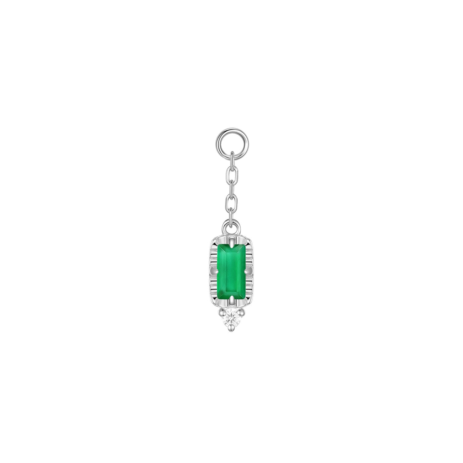 Sylvie on Chain Charm - Faceted Gemstone