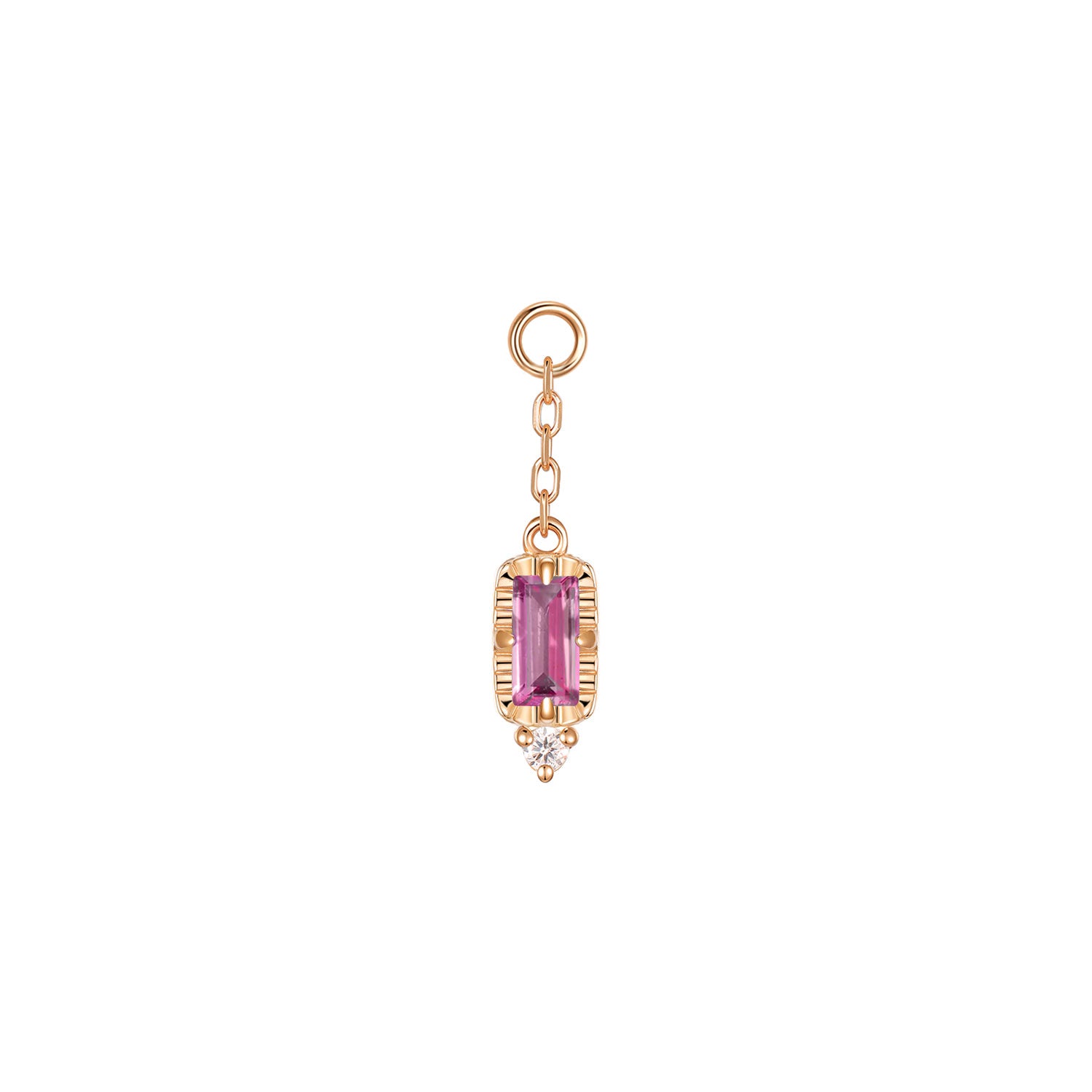 Sylvie on Chain Charm - Faceted Gemstone