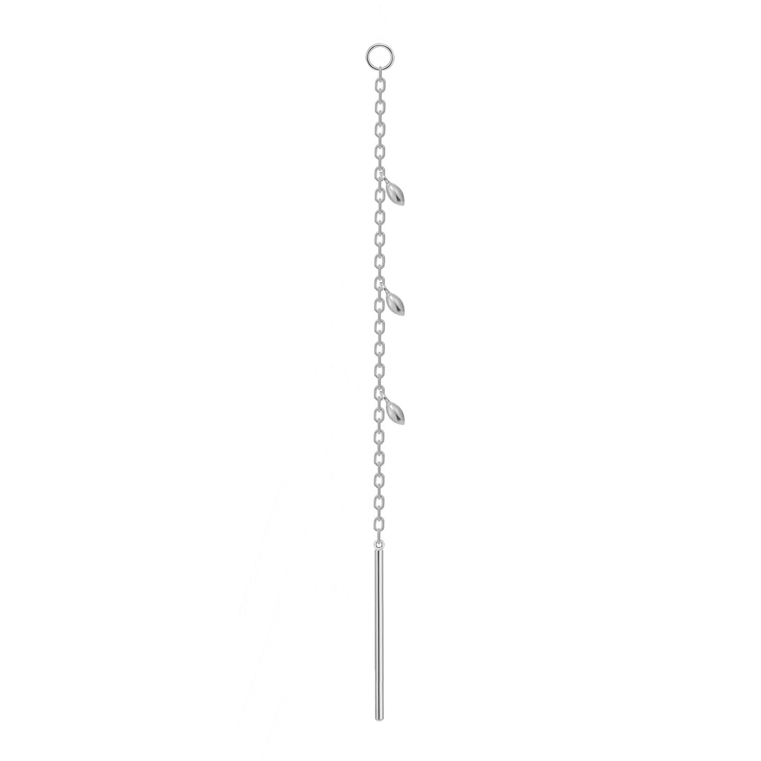 Threader - Dripping Marquise Gold Beads and Jump Ring Short