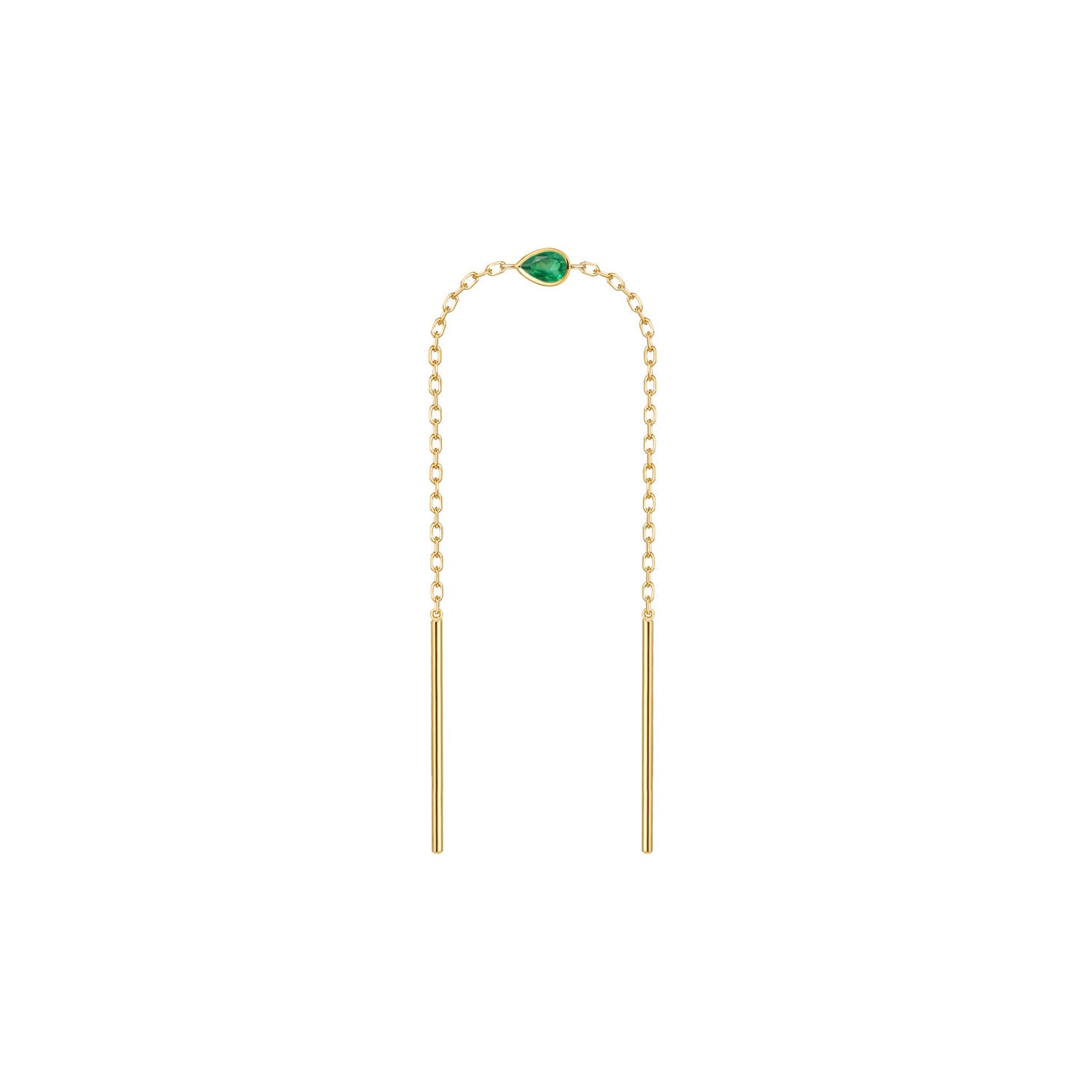 Threader - Sili Pear Gemstone Bezel Center