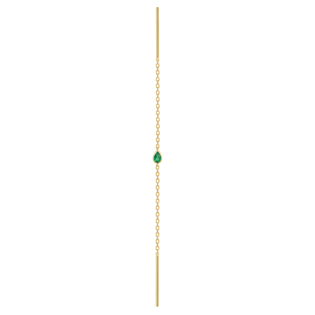 Threader - Sili Pear Gemstone Bezel Center