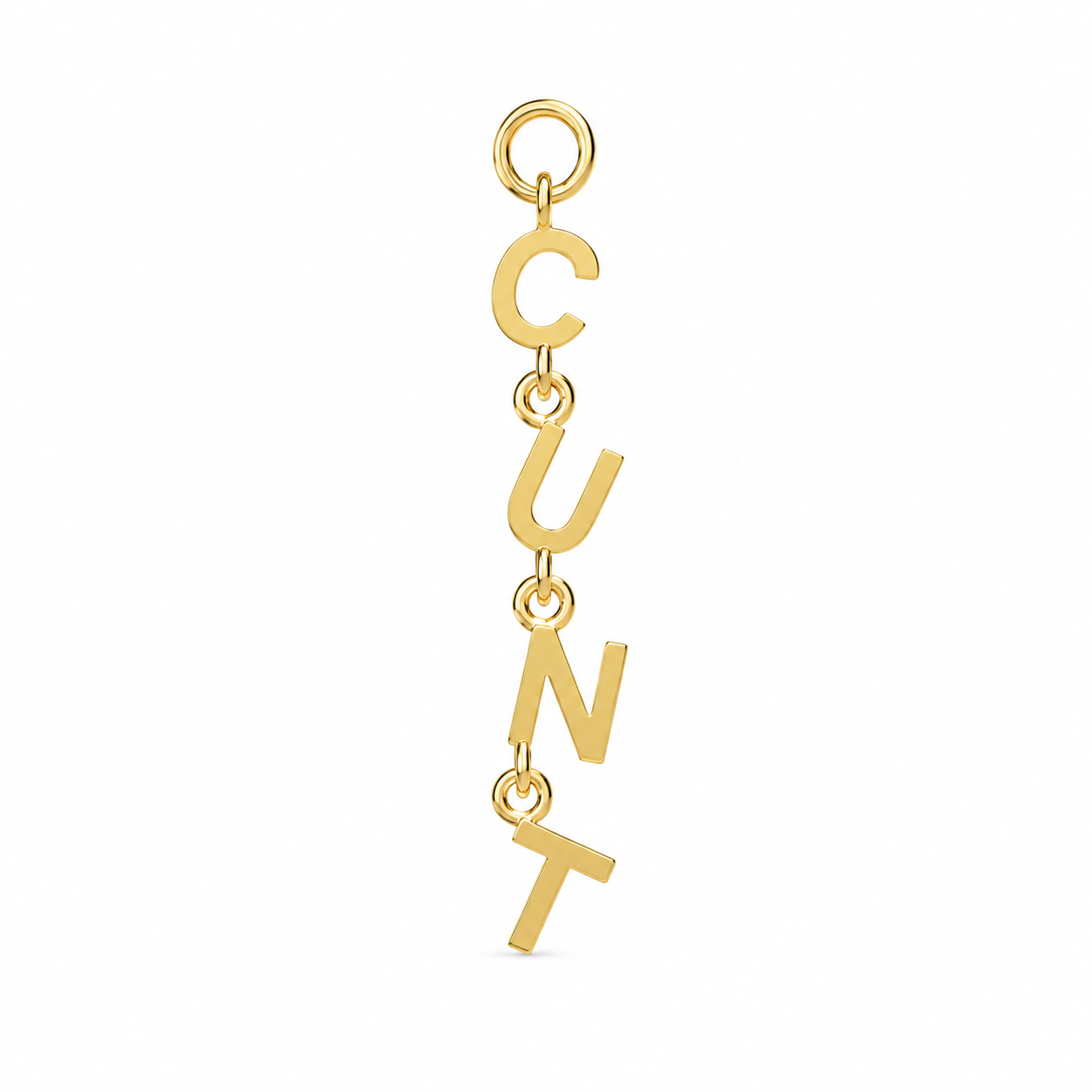 Vertical Letter Charm