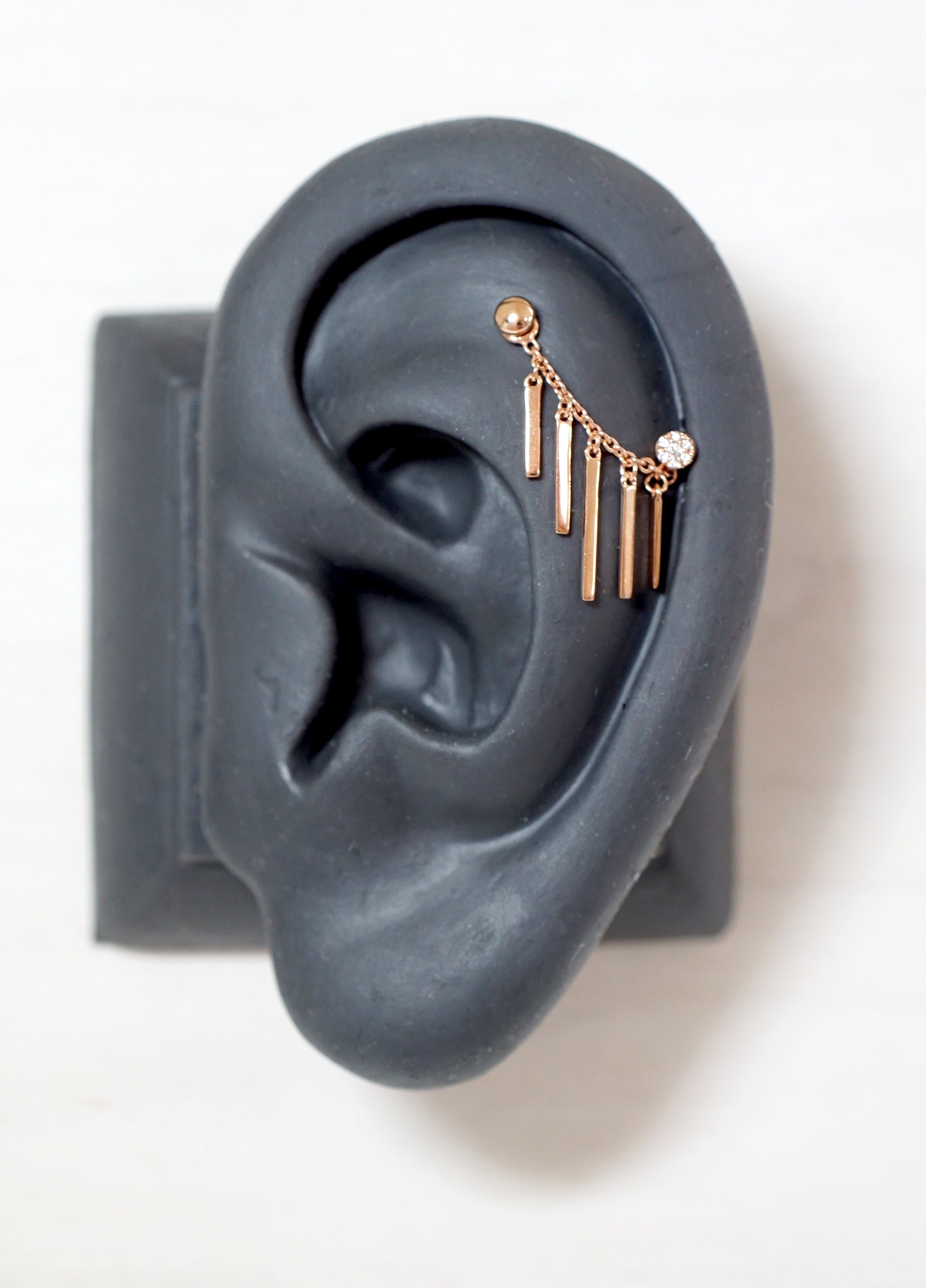 Chain with Dripping Gold Bars