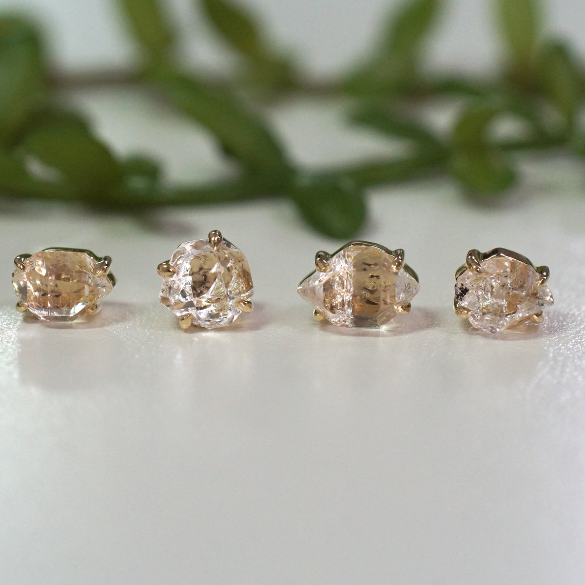 Claw Set Petroleum Quartz with Fluorescent Inclusions Charms