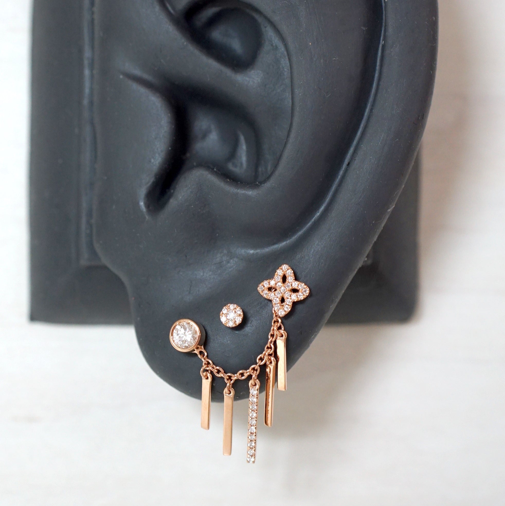 Chain with Dripping Gold Bars