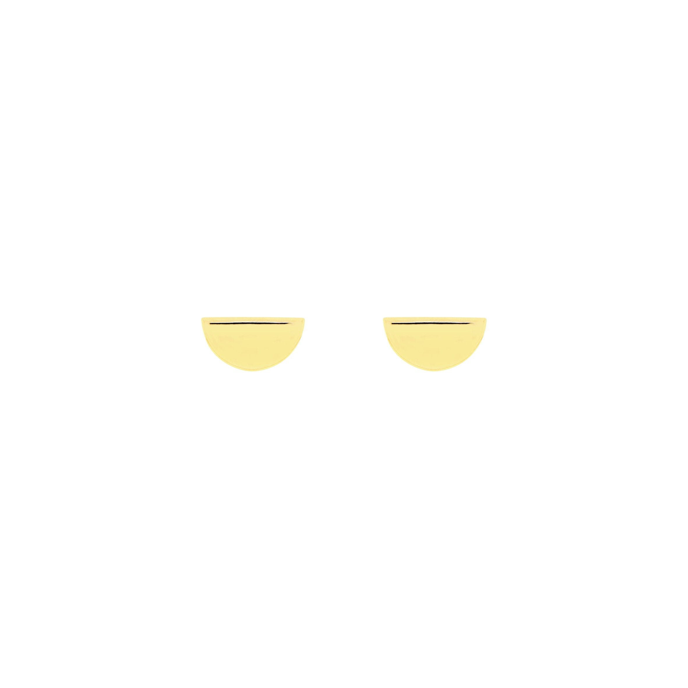 Solid Gold Half Circle - Flat