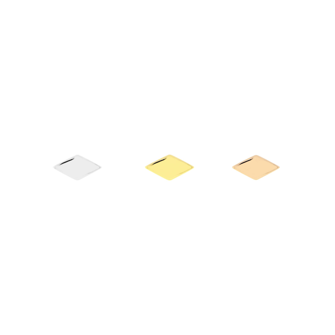 Solid Gold Rhombus - Flat